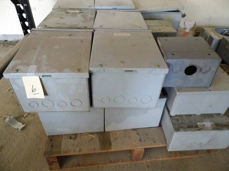 Pallet of 9 Weatherproof Boxes