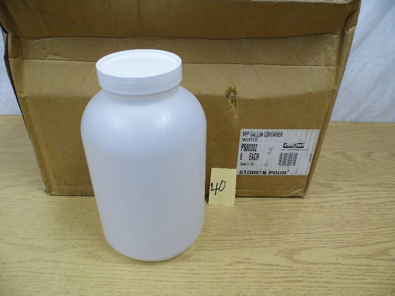 6 New Gallon Containers