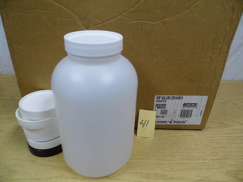6 New Gallon Containers