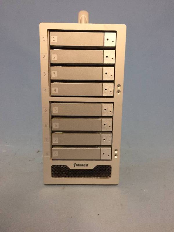 lot 23 image: STARDOM (ProMax) Soho-Tank Portable 8-Bay 3.5 Computer Pro Video Hard Drive Array with 16TB Hitachi Drives