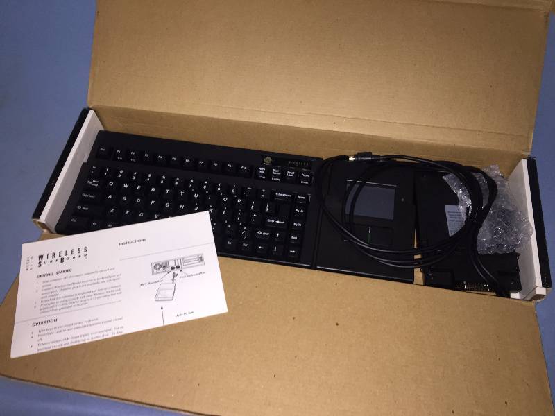 lot 35 image: New in Box  Wireless SurfBoard Computer Keyboard & Mouse