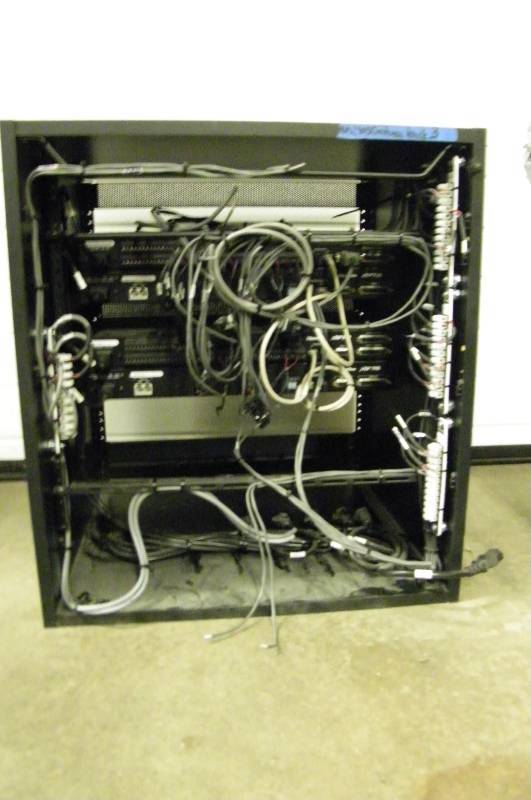 lot 60 image: Middle Atlantic Equipment Rack with ClearOneGentner Lot of Video Conference Audio Units