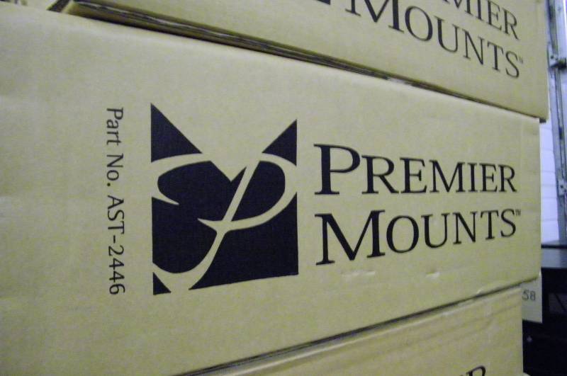 lot 65 image: New in Box  Lot of Six (6) Professional Adjustable ProjectorMonitor Ceiling Mounts