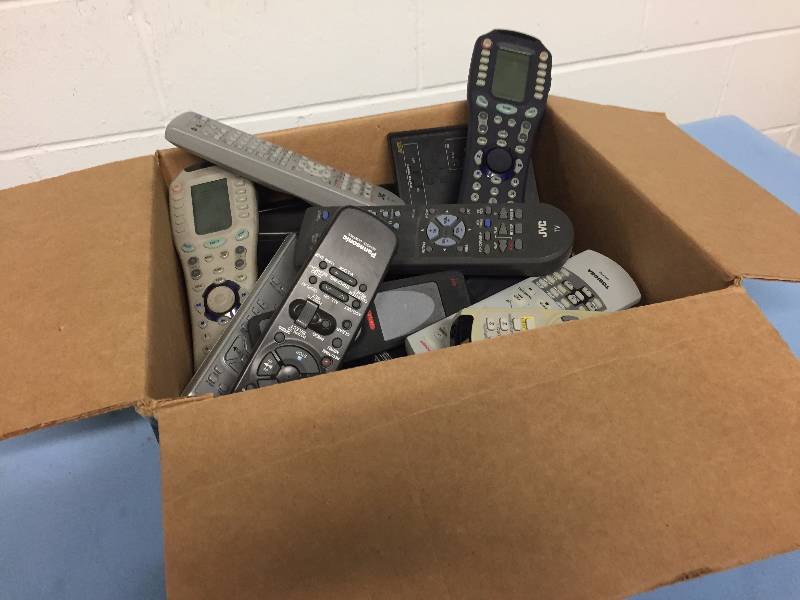 lot 45 image: Large Box of Miscellaneous Professional Audio & Video Remote Controls
