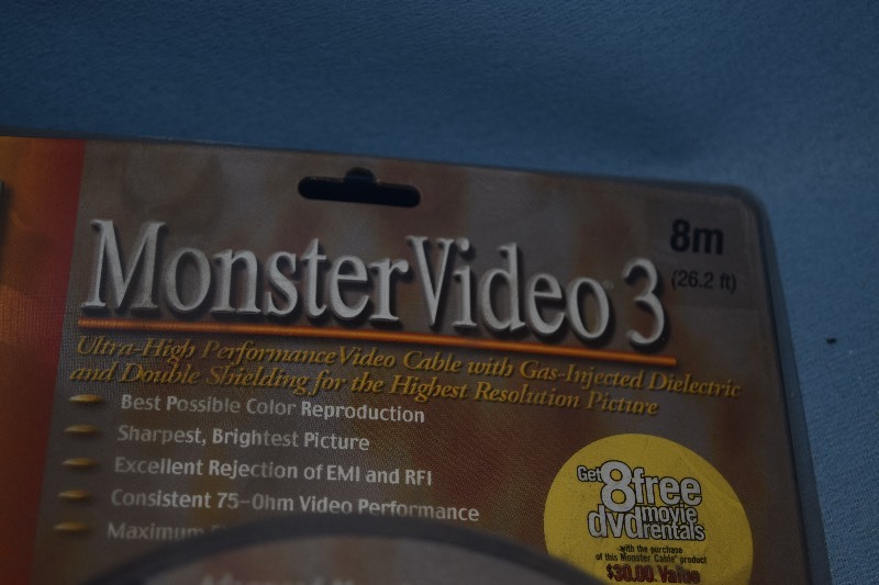 lot 83 image: Lot of Fourteen (14) New in Sealed Package Monster Audio & Video Cables