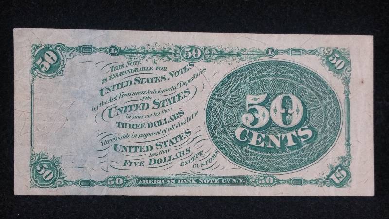 Civil War Era $0.50 Fractional Note