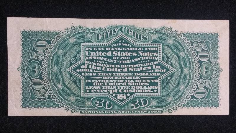 Civil War Era $0.50 Fractional Note