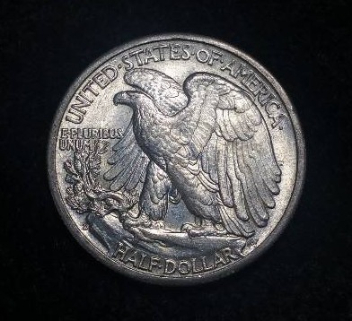 1943 D Walking Liberty Silver Half Dollar High Grade