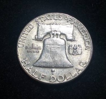 1953 S Franklin Silver Half Dollar High Grade