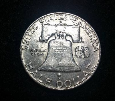 1957 D Franklin Silver Half Dollar High Grade