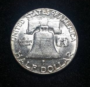 1957 P Franklin Silver Half Dollar High Grade