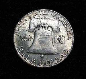 1961 D Franklin Silver Half Dollar High Grade