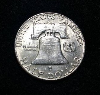 1962 D Franklin Silver Half Dollar High Grade