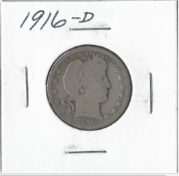 1916-D Barber Quarter