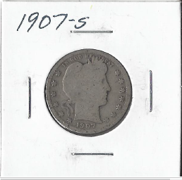 1907-S Barber Quarter