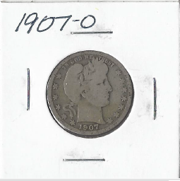 1907-O Barber Quarter