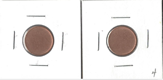 Two Mint Error Penny Blanks