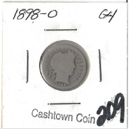 1898-O Barber Dime