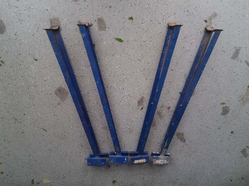 lot 4 image: 4-Trojan Saw Horses For 2x4s