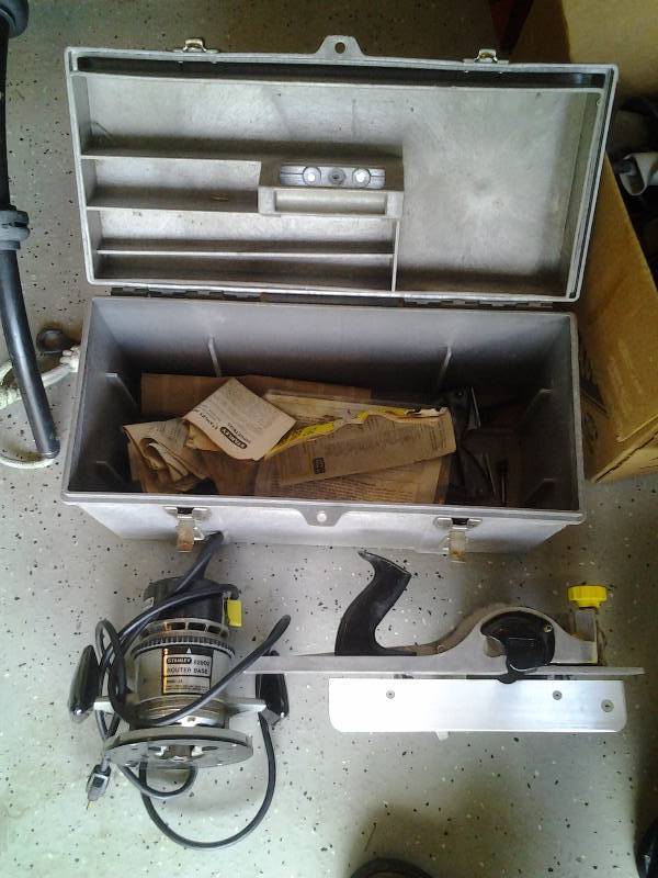 lot 68 image: Stanley Router With Planer Attachment & Tool Box