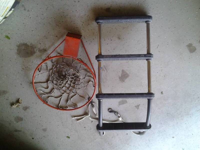 lot 71 image: Boat Ladder, Basketball Hoop