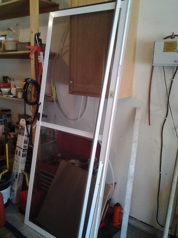 lot 75 image: 32 Inch Door Screen Hinges On Left