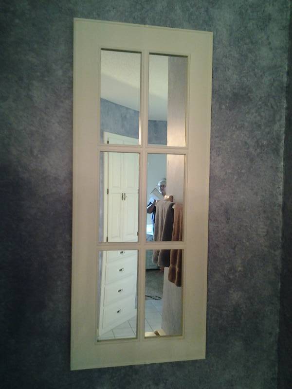 lot 105 image: Window Pane Mirror 36x15