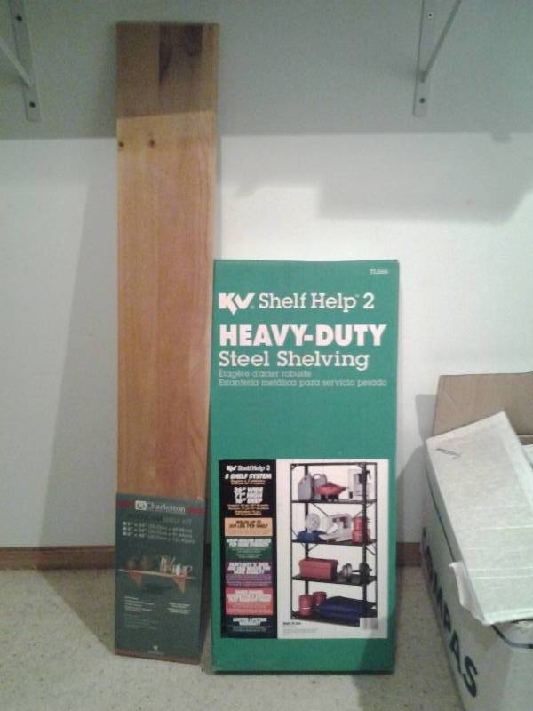 lot 150 image: New Wall Shelf & Heavy Duty Steel 5 Shelf System