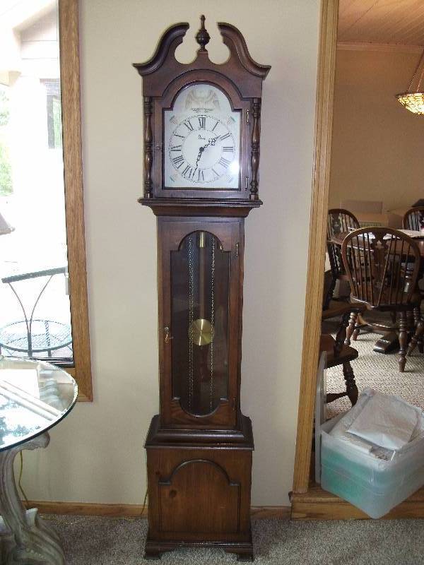lot 90 image: Grandfather Clock (Does Not Work) By Colonial 15x9x6 Feet Tall