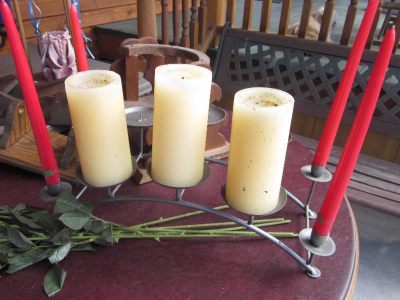 Candles, Candle Holders, Beer Stein, Wood Items