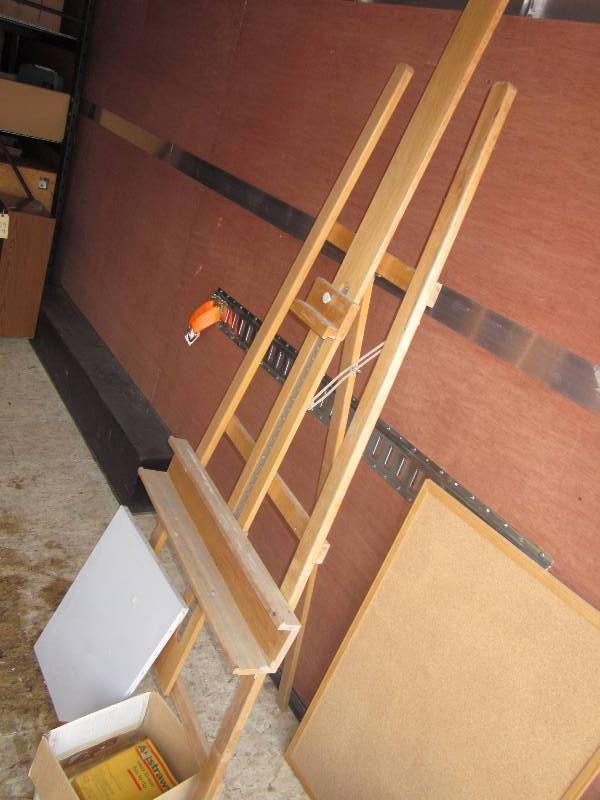 Easel, Art Supplies, Paper Cutter, & Misc Craft Supplies