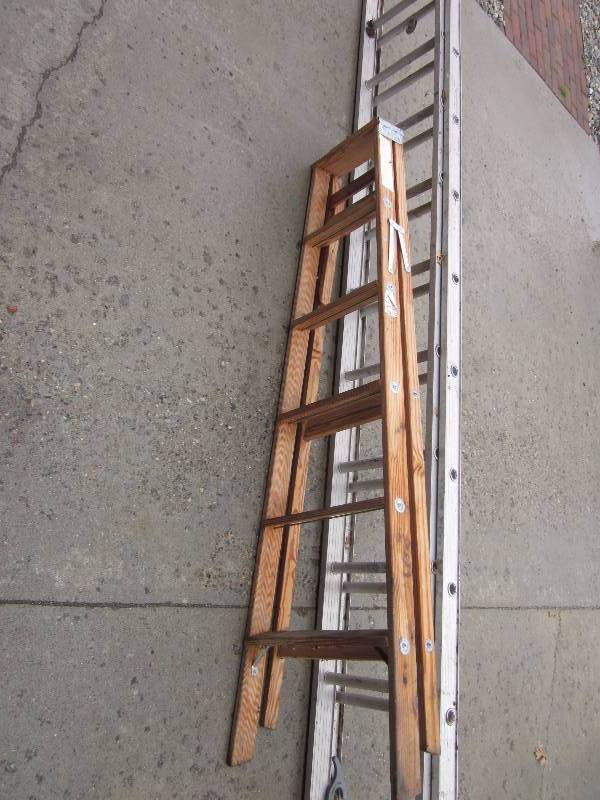 8 ft Step Ladder & Extension Ladder