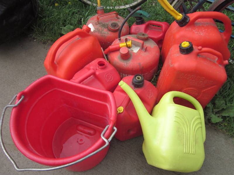 Gas Cans, Bicycle, Etc.