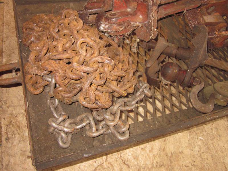 Cart with Steel items & Chain
