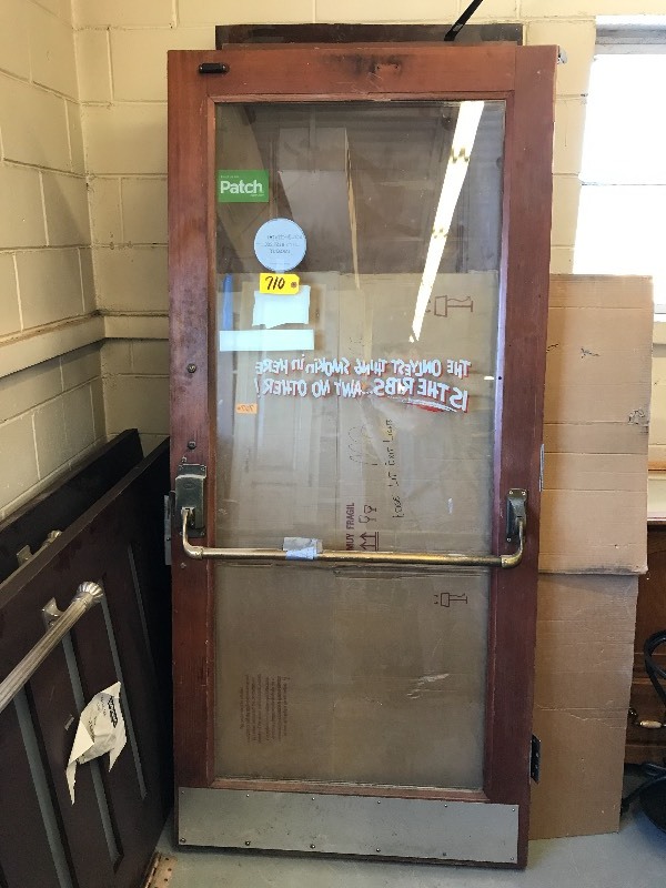 WOOD AND GLASS DOOR