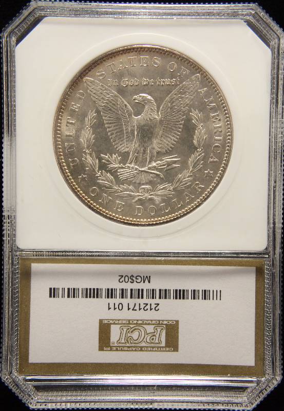 1902 MORGAN SILVER DOLLAR MS64PQ PCI
