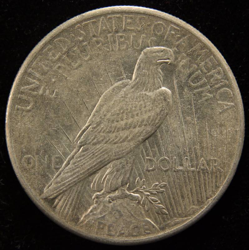 1925 PEACE SILVER DOLLAR XF