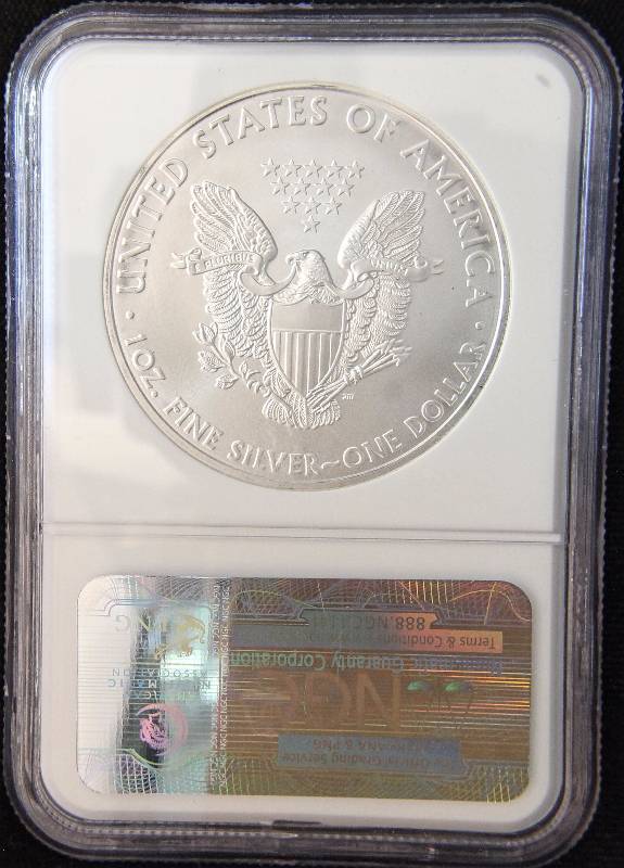 2009 AMERICAN SILVER EAGLE 1 TROY OZ. .999 FINE SILVER DOLLAR MS69 NGC