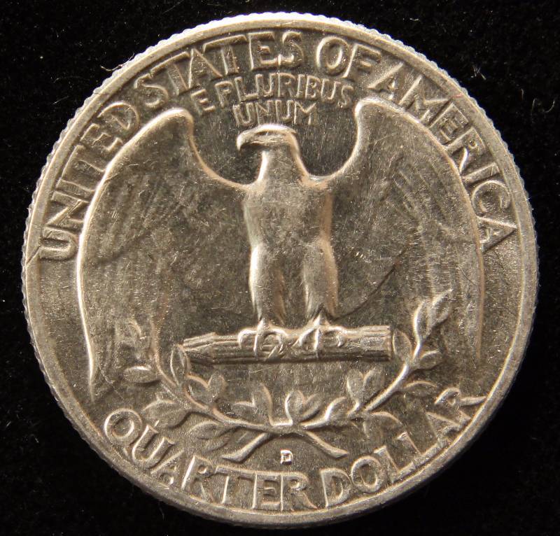 1963-D WASHINGTON SILVER QUARTER BU