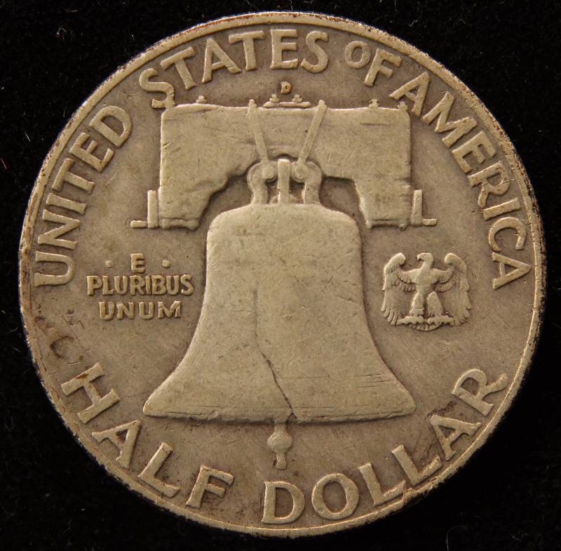 1951-D FRANKLIN SILVER HALF DOLLAR