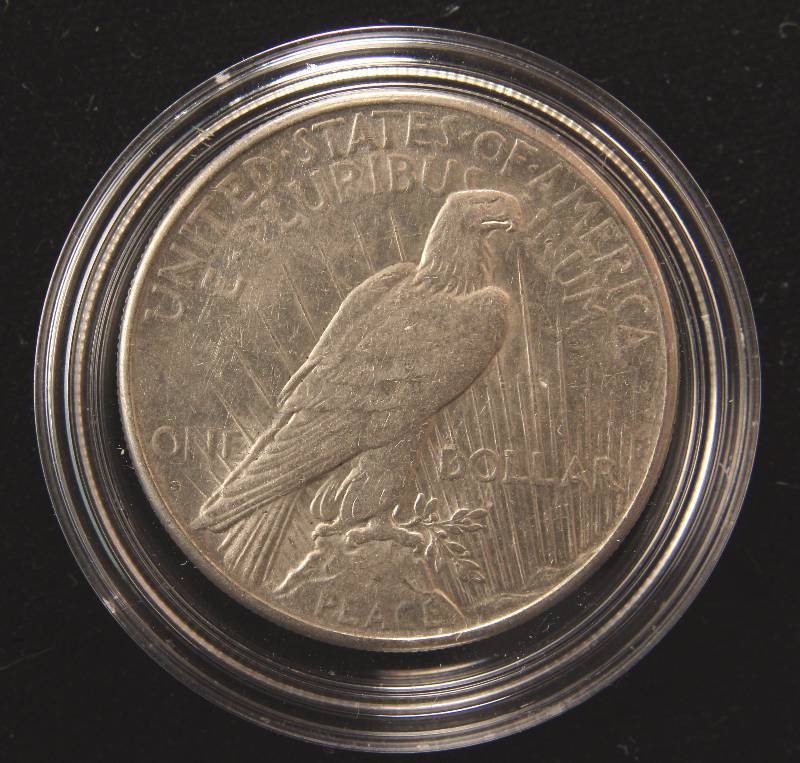 1926-S PEACE SILVER DOLLAR XF IN AIRTITE HOLDER