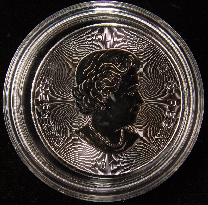 2017 CANADA SILVER LYNX 1 TROY OZ. .9999 FINE SILVER IN AIRTITE HOLDER