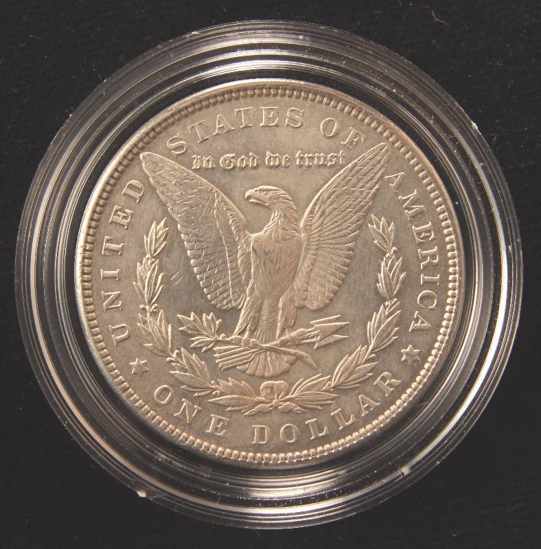 1889 MORGAN SILVER DOLLAR UNC CLEANED IN AIRTITE HOLDER