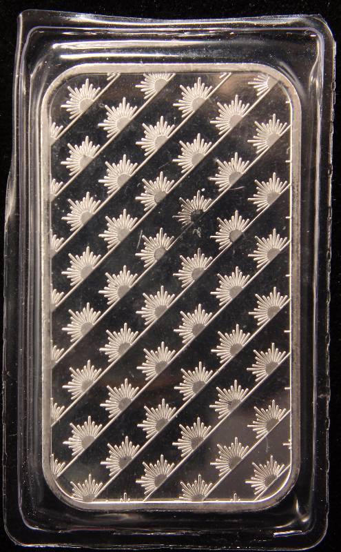 1 TROY OZ. .999 FINE SILVER BAR SUNSHINE MINTING SEALED