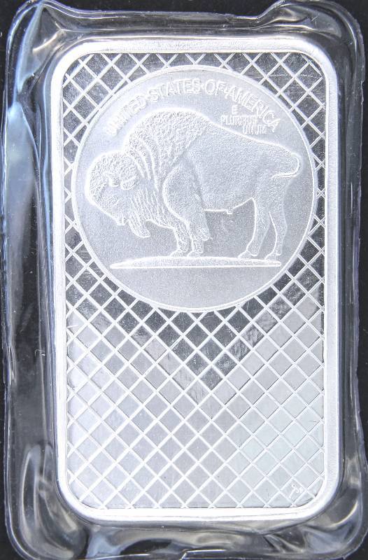 5 TROY Oz. .999 FINE SILVER BAR INDIAN-BUFFALO SEALED