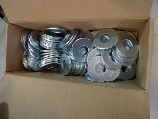 lot 49 image: NEW CASE LOT  78 in Flat Washers est 100 pcs  Retail $75