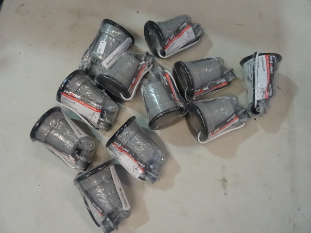 lot 54 image: NEW LOT Qty 12 Red Dot Outdoor LampHolder  Retail over $70