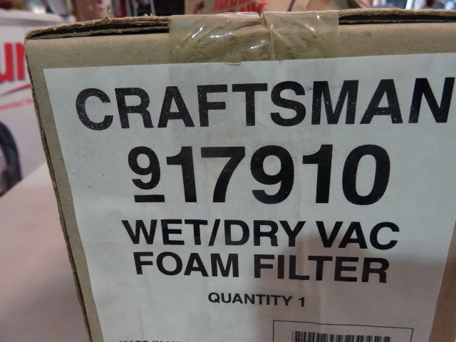 lot 56 image: NEW Qty 3 Craftsman Wet Dry Vac Filters pn 917910