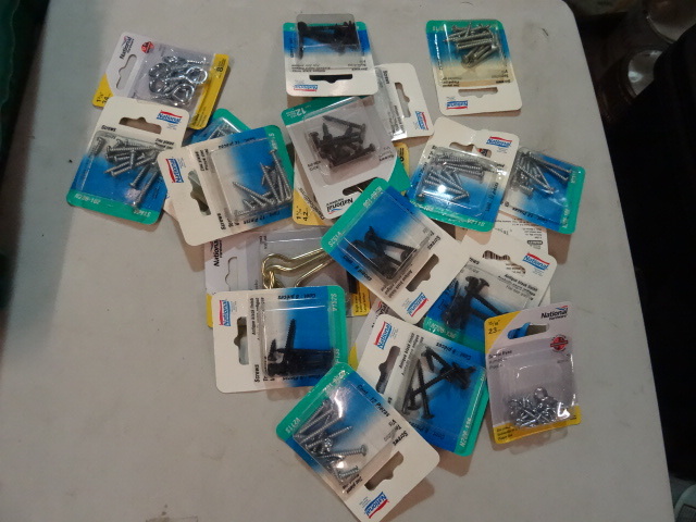 lot 60 image: NEW Hardware Lot Decorative Finish Screws and eyelets  Retail $32
