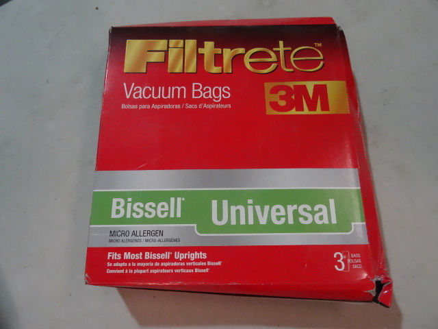 lot 70 image: NEW LOT Qty 4 Packs 3M Filtrete Vacuum Bags for Bissel Universal